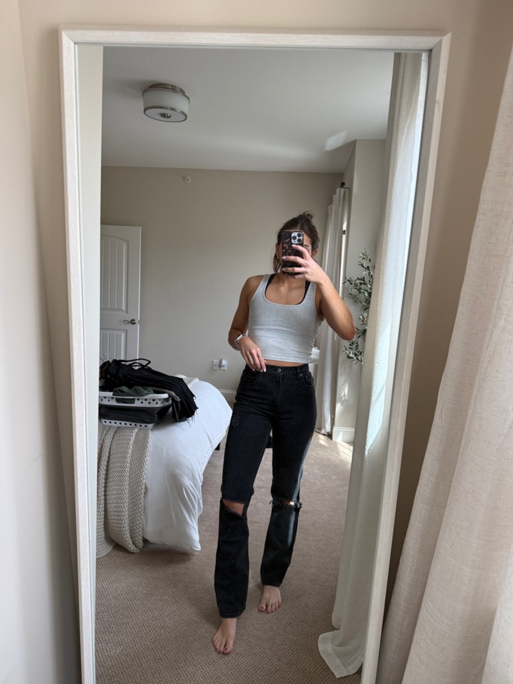 Abercrombie 90s straight ultra high rise Jean